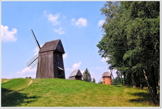 Dziekanowice  - wiatraki w skansenie