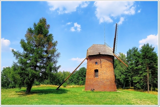 Dziekanowice  - wiatraki w skansenie