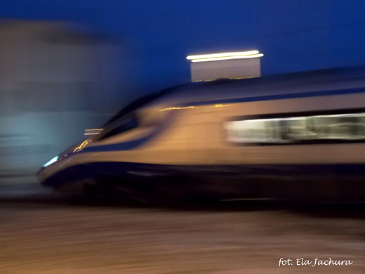 Warszawa. Pendolino na Dworcu Zachodnim PKP.