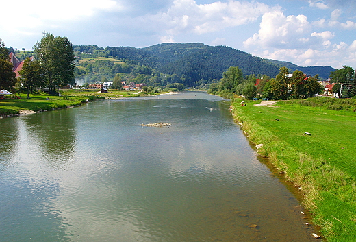 Pieniny. Dunajec w Krocienku.