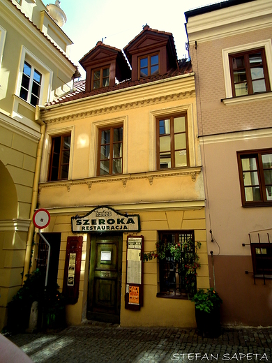 restauracja Szeroka przy Bramie Grodzkiej w Lublinie.