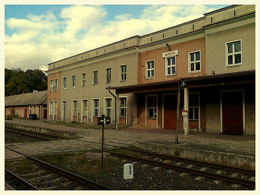 dworzec kolejowy w Olecku