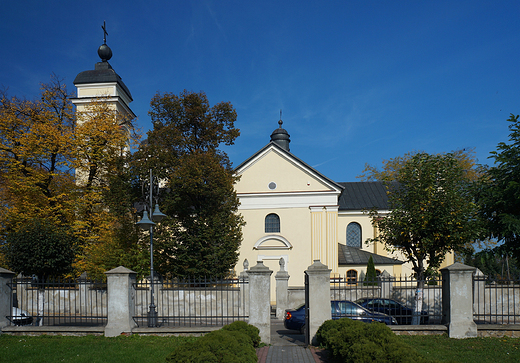 Szczekociny. Barokowo-klasycystyczny kosci w. Bartomieja.