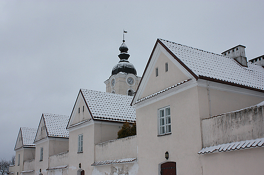 Zimowy poranek w wigierskim klasztorze