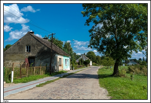 Dbie - widok na osad ...