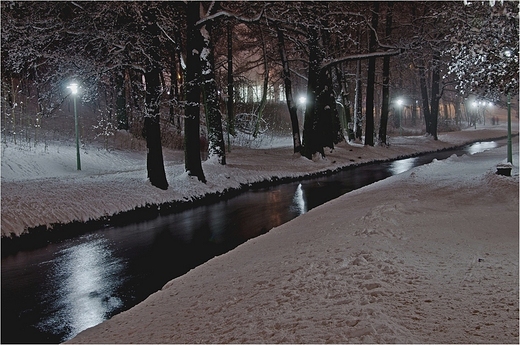Rzeka Czarna Hańcza w Suwałkach.