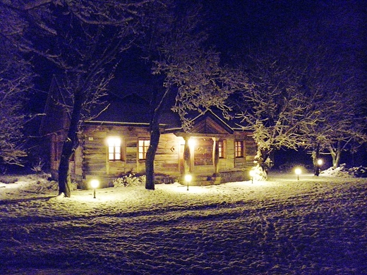 Zimowa noc w Dworze Podlaskim