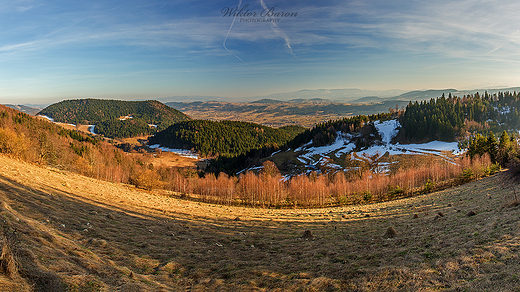 Panorama z Pasma ososiskiego na Pisarzow