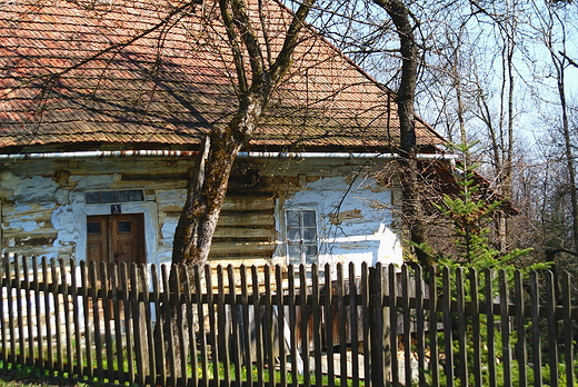 Drewniana chata w Kalwarii Zebrzydowskiej