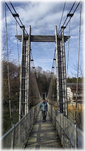 Most wiszący w Zagórzu Śląskim