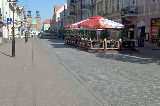 Gniezno ul Chrobregowidok na Tumsk