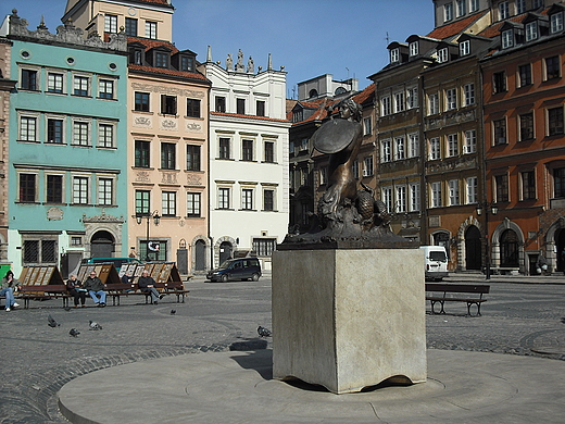 Warszawa. Rynek Starego Miasta. Warszawska Syrenka.