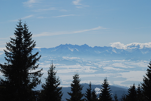 Widok z Turbacza na Tatry