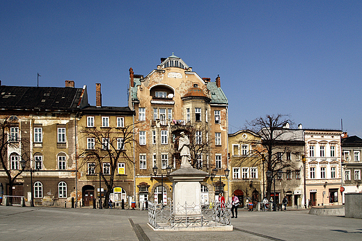 Bielsko-Biaa. Figura Nepomucena na Rynku na Wzgrzu