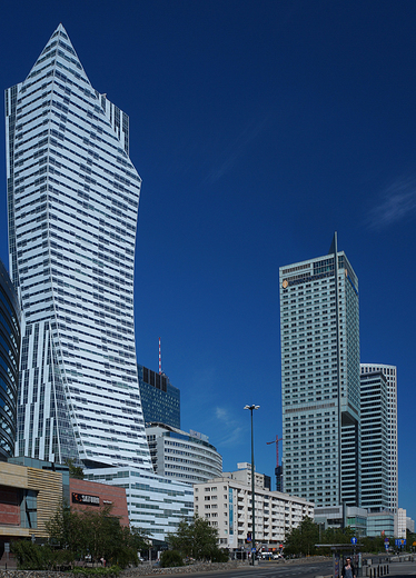 Warszawa. Nowoczesna centralna cz stolicy.