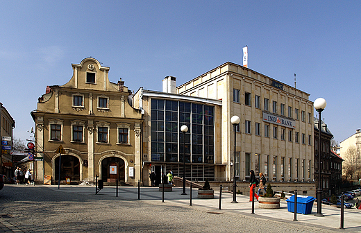 Bielsko-Biaa. Zabudowa przy placu Chrobrego.