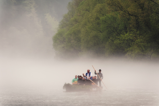 Dunajec - koniec spywu tratwami...