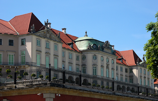 Warszawa. Zamek Krlewski. Widok od strony ogrodw.