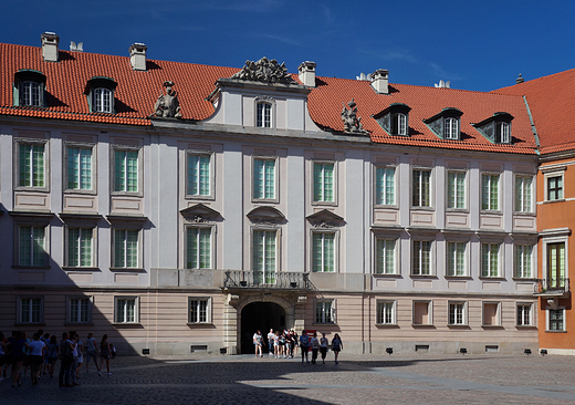 Warszawa. Zamek Krlewski od strony dziedzica.