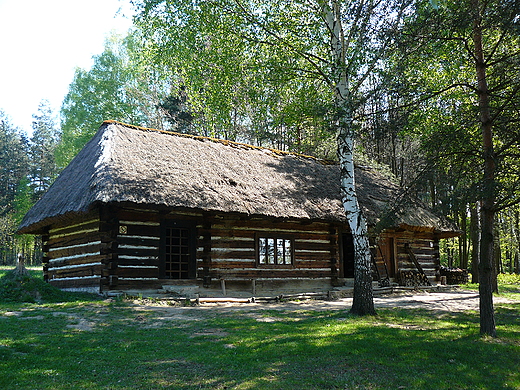 Maopolska. Skansen w Wygiezowie - chopska chaupa.