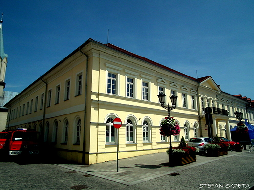 Kamienica lebarskich z 1830 r. przy Rynku Gwnym 14 w Owicimiu - obecnie siedziba sdu