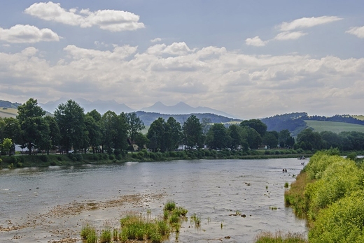 upalny dzie nad Dunajcem