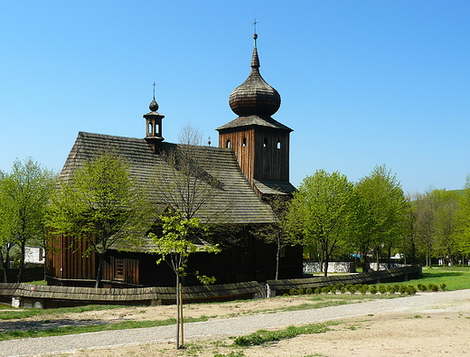 Maopolska. Skansen w Wygiezowie - zabytkowy koci z Ryczowa z pocz.XVIIw.