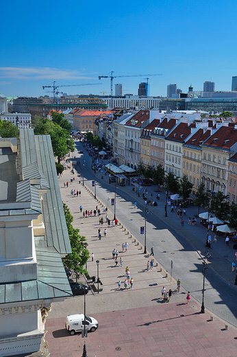 Warszawa.Krakowskie Przedmiecie z wiey koscioa w. Anny.