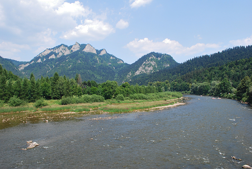 Dunajec i Trzy Korony. Widok z kadki w Sromowcach Ninych.