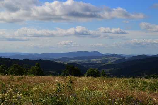 Rdziny - widok  z przeczy rdziskiej na sudety