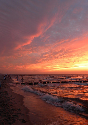 Baltic Sea in flames.