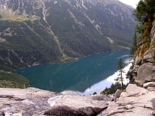 Morskie Oko - widok znad Czarnego Stawu