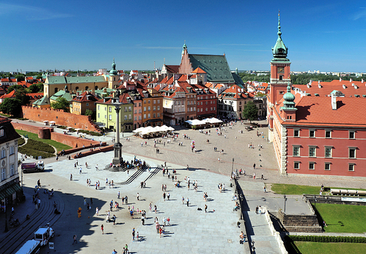 Warszawa. Widok na Stare Miasto.