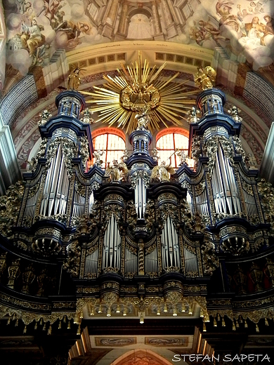 zabytkowe barokowe organy w Sanktuarium Maryjnym w witej Lipce.