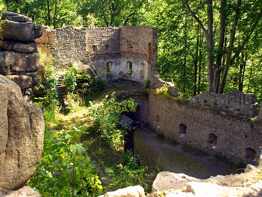 Dziedziniec zamku Bolczw