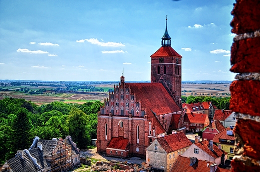 Reszel, widok z zamku