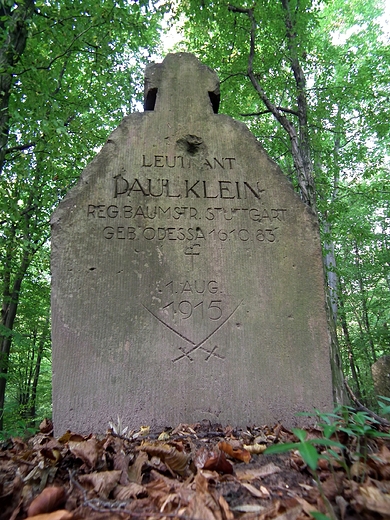 Obelisk Leutnanta Paula Kleina z 1915 r.