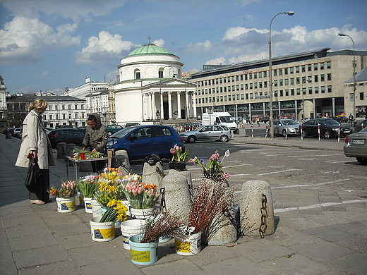 Warszawa. Koci  w. Aleksandra na Placu Trzech Krzyy.