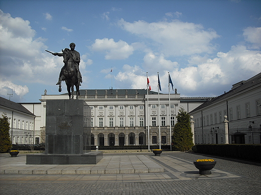 Warszawa. Paac Prezydencki przy ul. Krakowskie Przedmiecie.