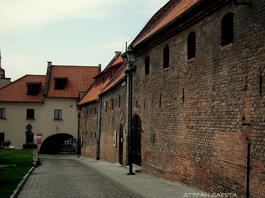 ul. Spichrzowa i Brama Wodna w Grudzidzu od strony miasta.