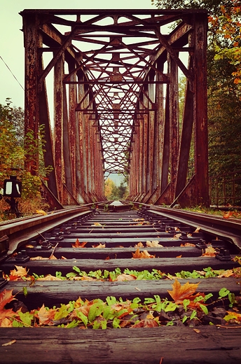westchnie jesień odległych pociągów wysapem