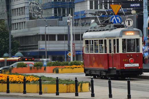 Warszawa - Zabytkowy tramwaj 445 lini turystycznej