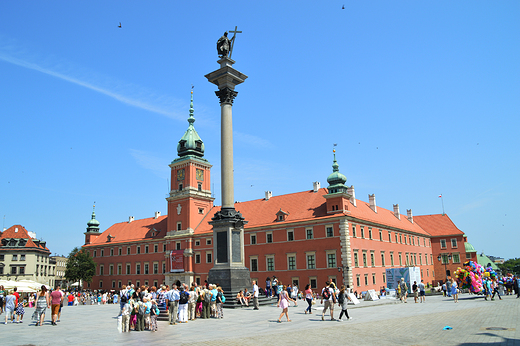 Warszawa - Zamek Krlewski i Kolumna Zygmunta III Wazy