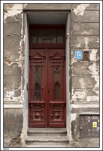 Kalisz - stare drzwi _ Piskorzewska 14