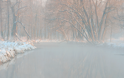 Zimowy ranek nad Bystrzyc