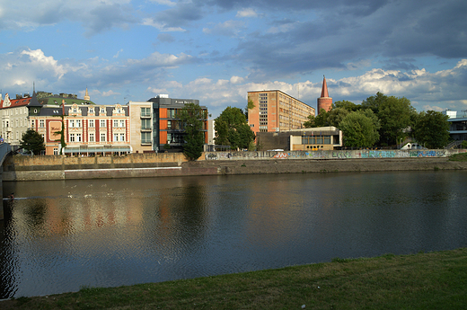 Opole - Budynki na wyspie Pasieka