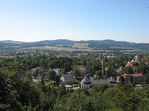 Widok na Kudow z Altanki Mioci