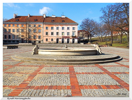 Warszawa. Rynek Mariensztacki.