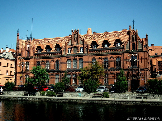 Bydgoszcz - nabrzee rzeki Brdy Poczta Polska 1883-1899