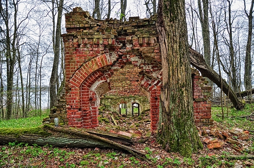 Ruiny kaplicy nad Jeziorem Rydzwka